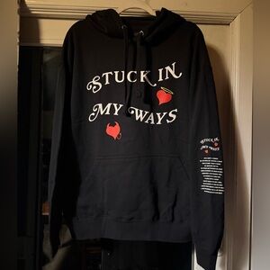 Yours Truly Phora Hoodie Quality Stuck In My Ways Angel Devil Size Large Unisex